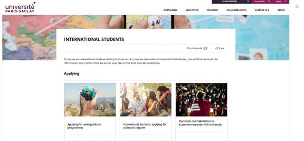 eiffel excellence scholarship application steps on website