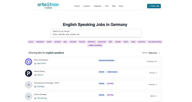 jobs in europe for international workers, application process,,