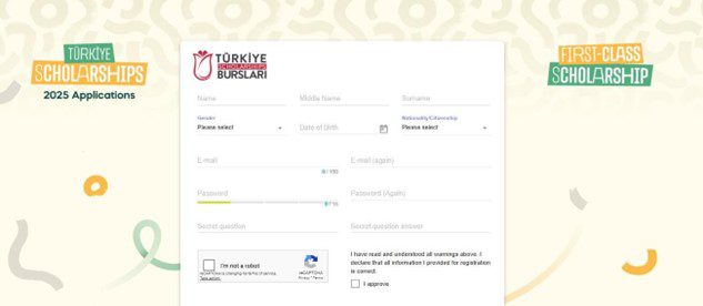 türkiye bursları program website application step by step