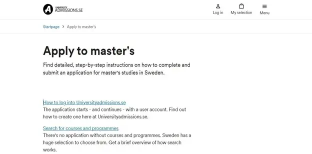 swedish institute scholarships application process 2