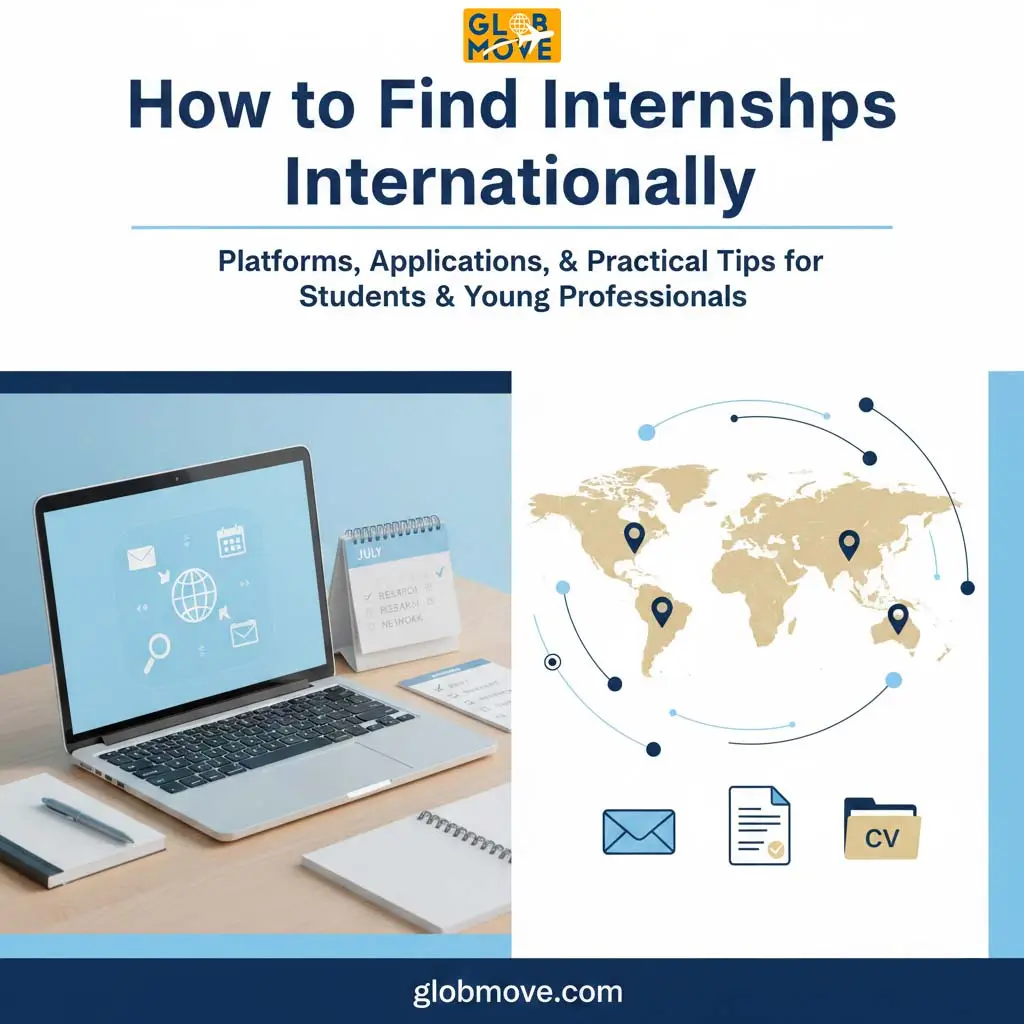 how to find internships opportunities internationally